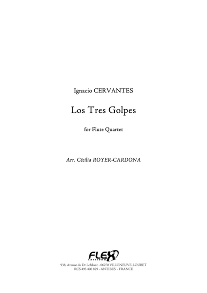 Los Tres Golpes by Ignacio Cervantes Flute - Digital Sheet Music