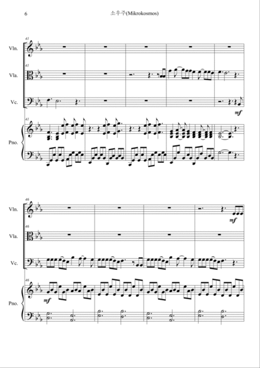 Mikrokosmos Piano Quartet scores gallery preview page 6