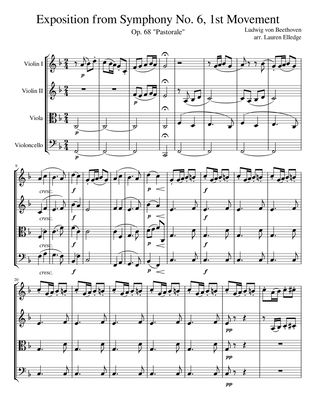 Exposition from Beethoven Symphony No. 6 "Pastorale"