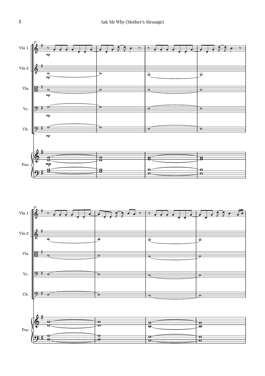 The Boy And The Heron String Orchestra scores gallery preview page 2