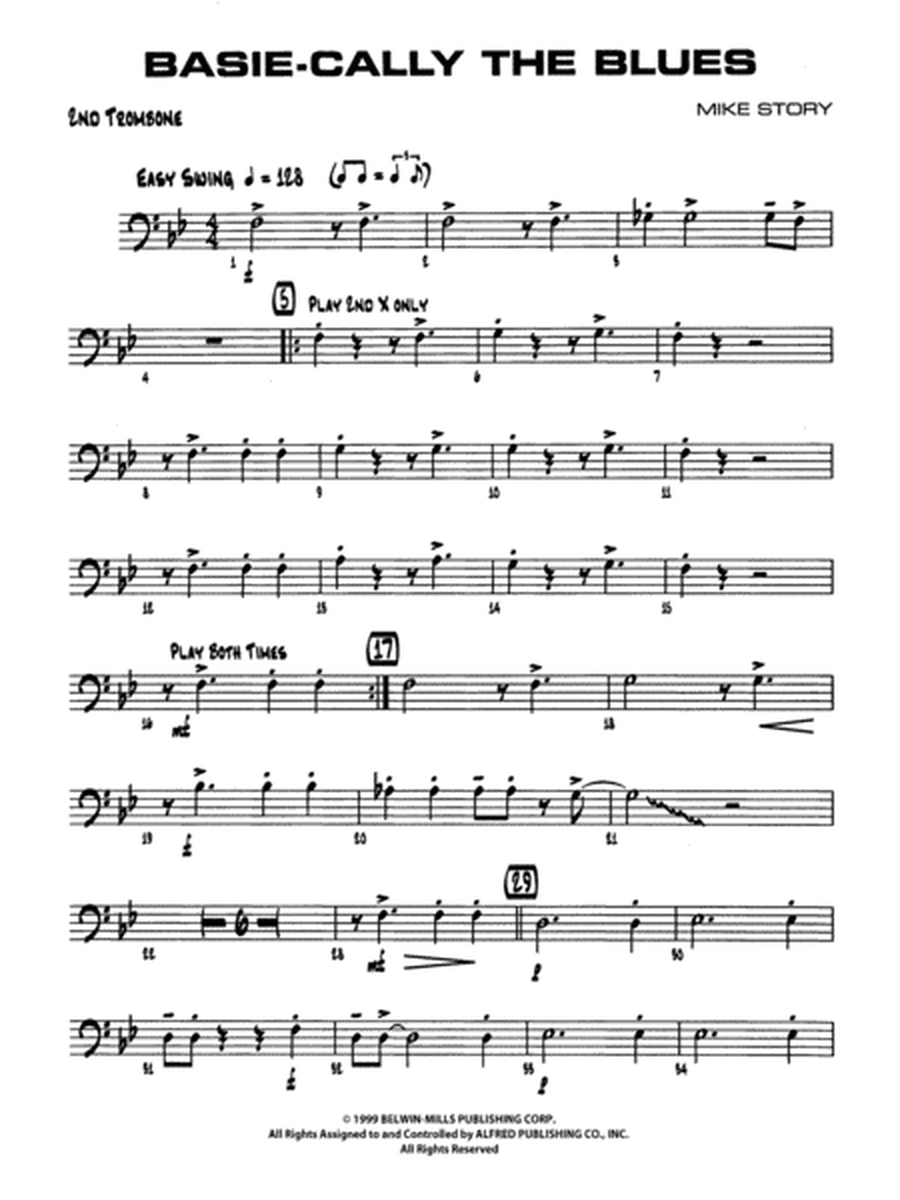 Basie-Cally the Blues: 2nd Trombone