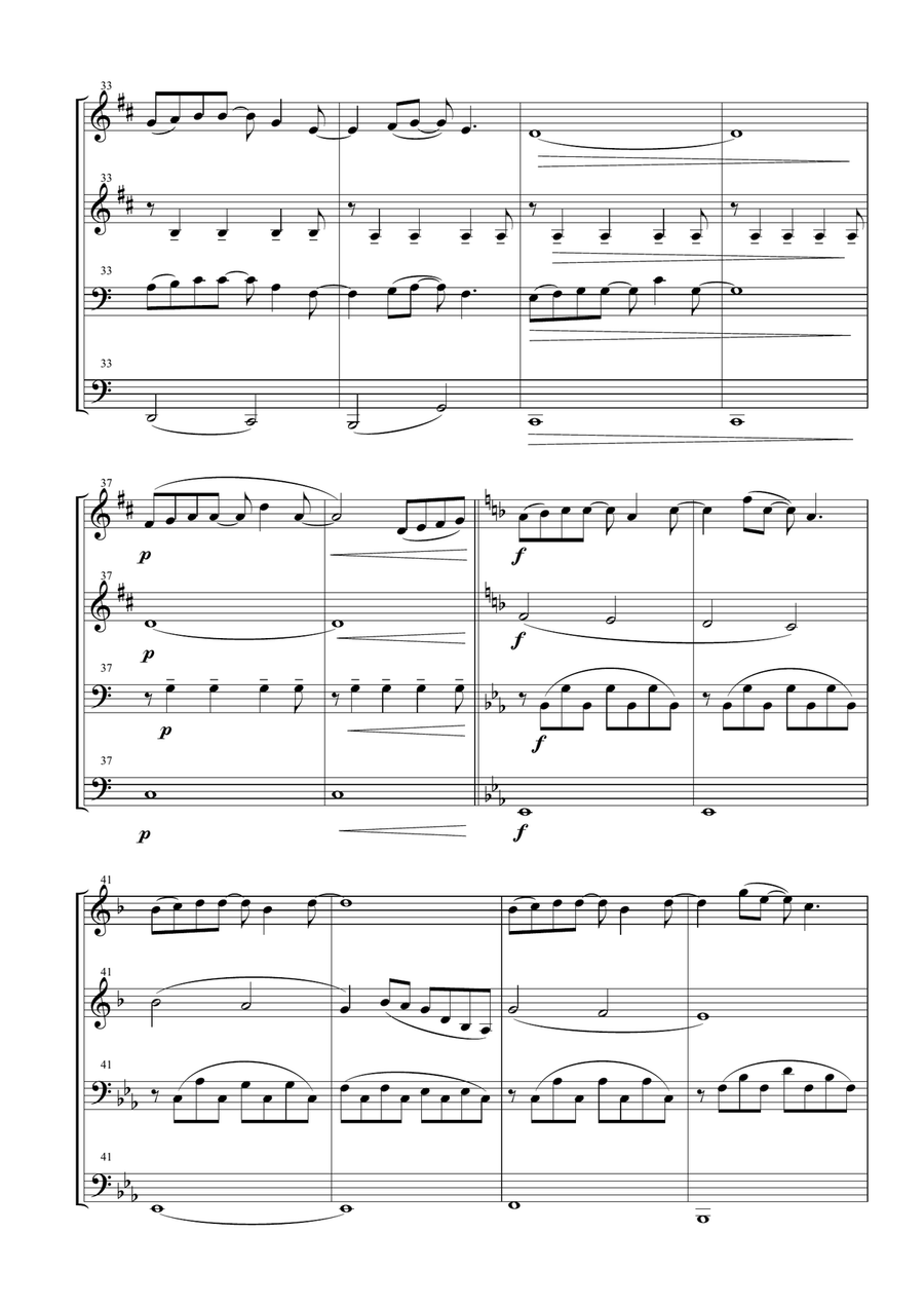 Forrest Gump - Main Title (Feather Theme) from the Paramount Motion Picture FORREST GUMP Brass Ensemble scores gallery preview page 5