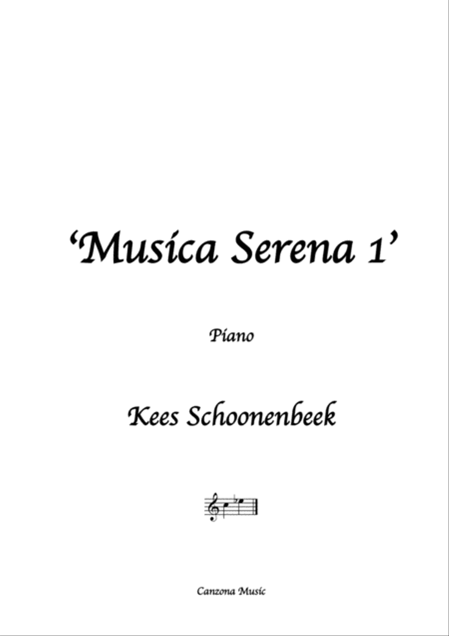 Musica Serena Piano Solo scores gallery preview page 1