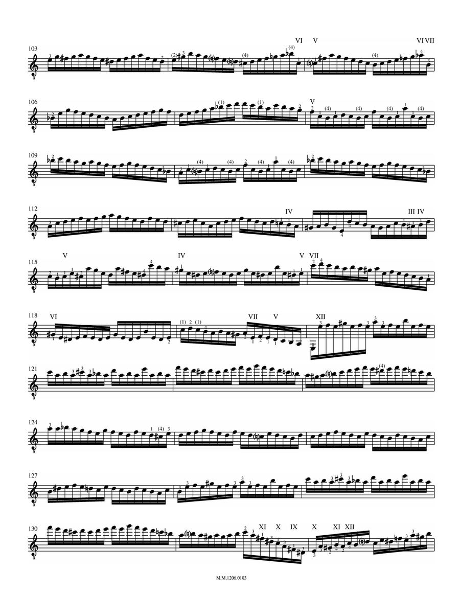 Moto Perpetuo, Op.11 (Perpetual Motion) Classical Guitar scores gallery preview page 3