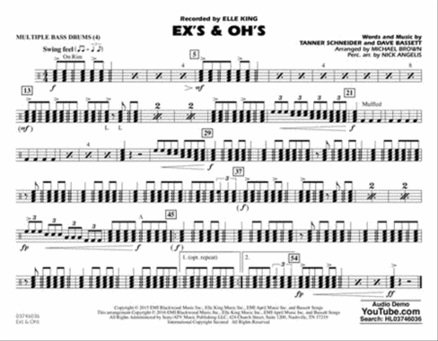 Ex's & Oh's Marching Band scores gallery preview page 9