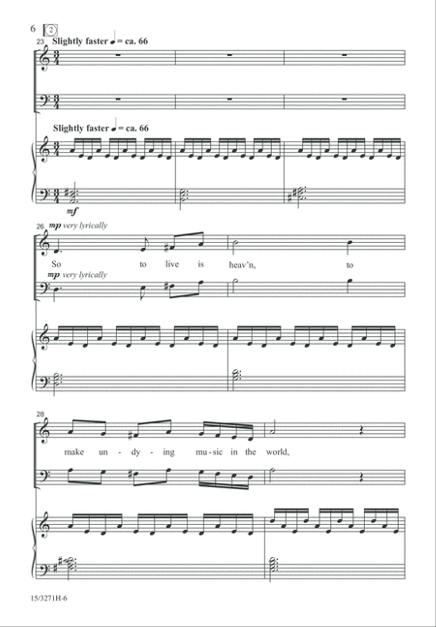The Choir Invisible 4-Part scores gallery preview page 6