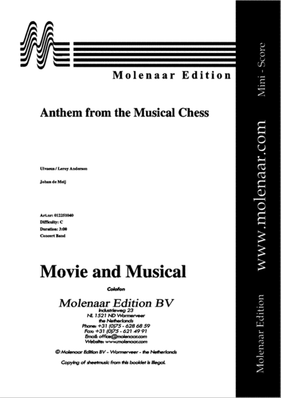 Anthem from Musical Chess Mixed Choir scores gallery preview page 3