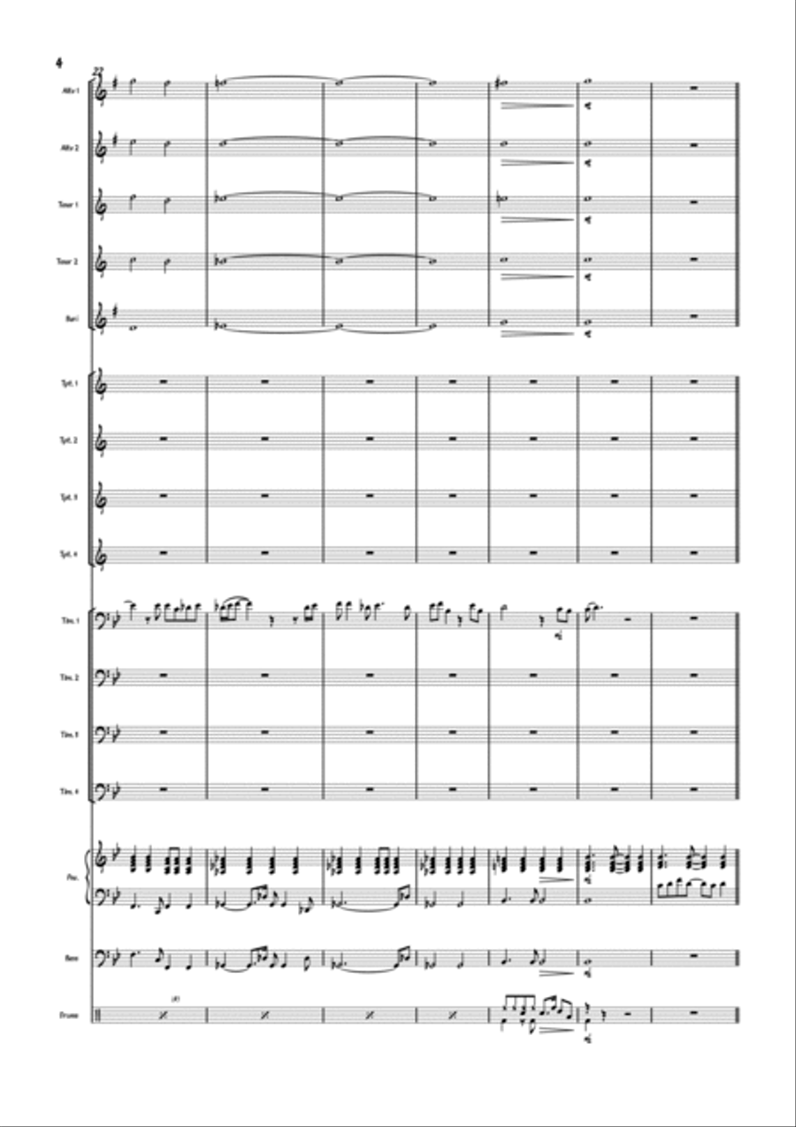 Moon Over Wichita Jazz Ensemble scores gallery preview page 5