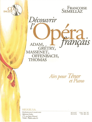 Decouvrir L'opera Francais (livre Avec Cd He33878) Airs Pour Tenor Et Piano