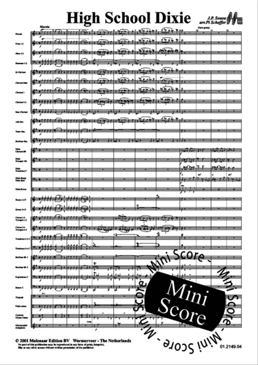 High School Dixie Big Band scores gallery preview page 7