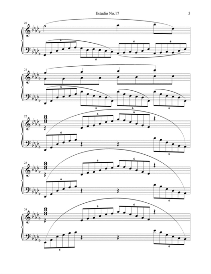 Etude No.17 Piano Method scores gallery preview page 5