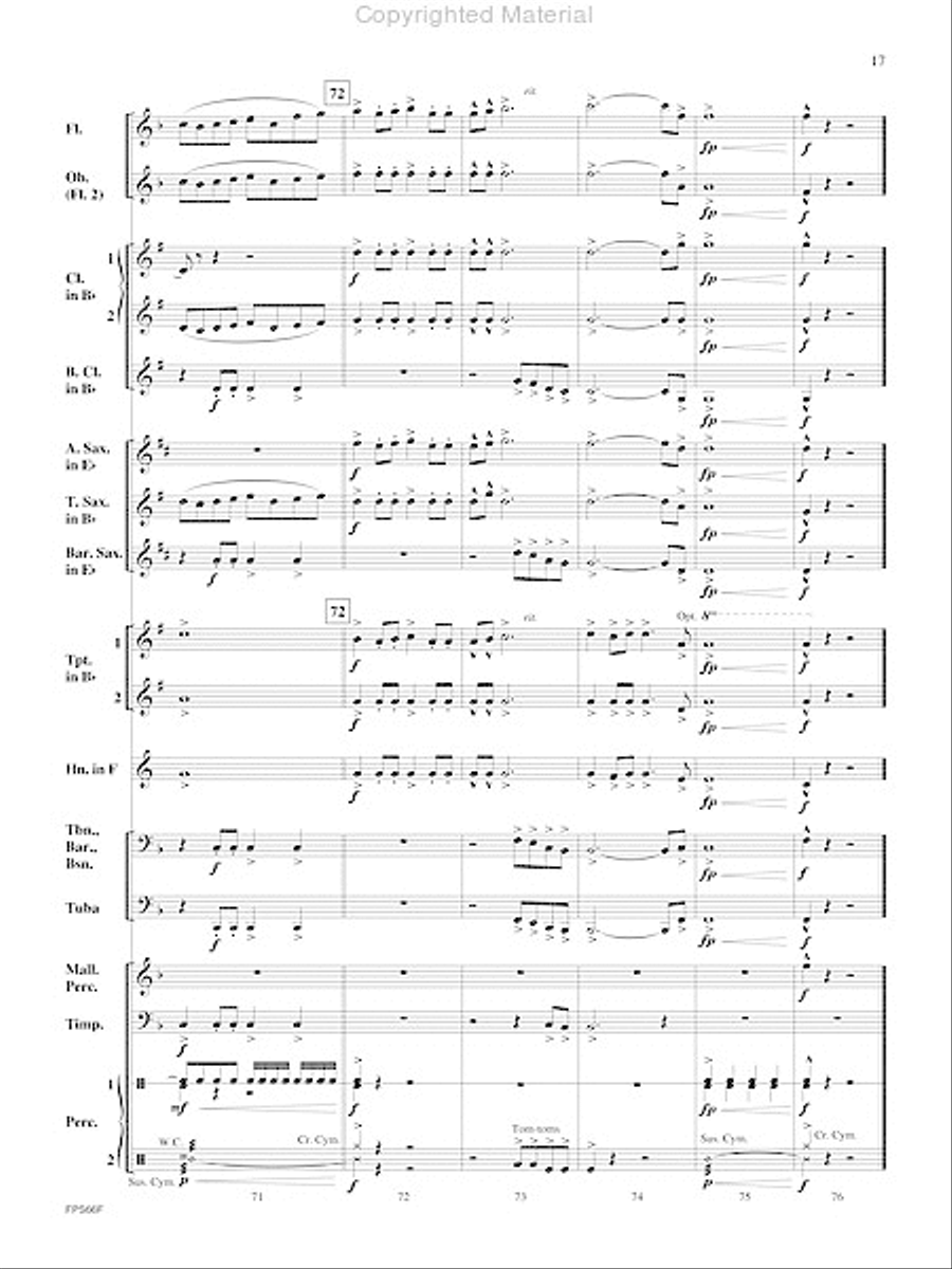 Atlantic Crossing Concert Band scores gallery preview page 18