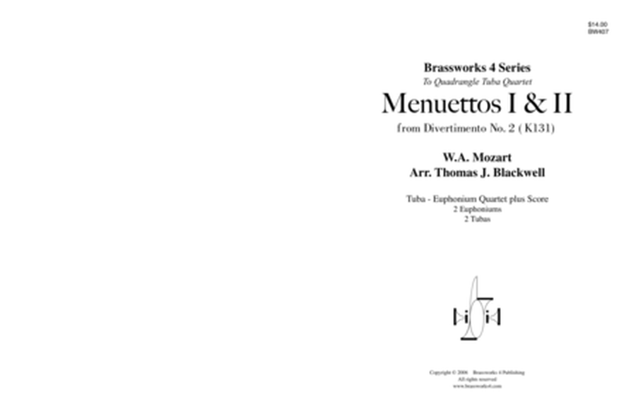 Menuettos I & II from Divertimento No. 2, K 131