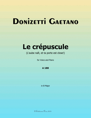 Le crepuscule, by Donizetti, in B Major