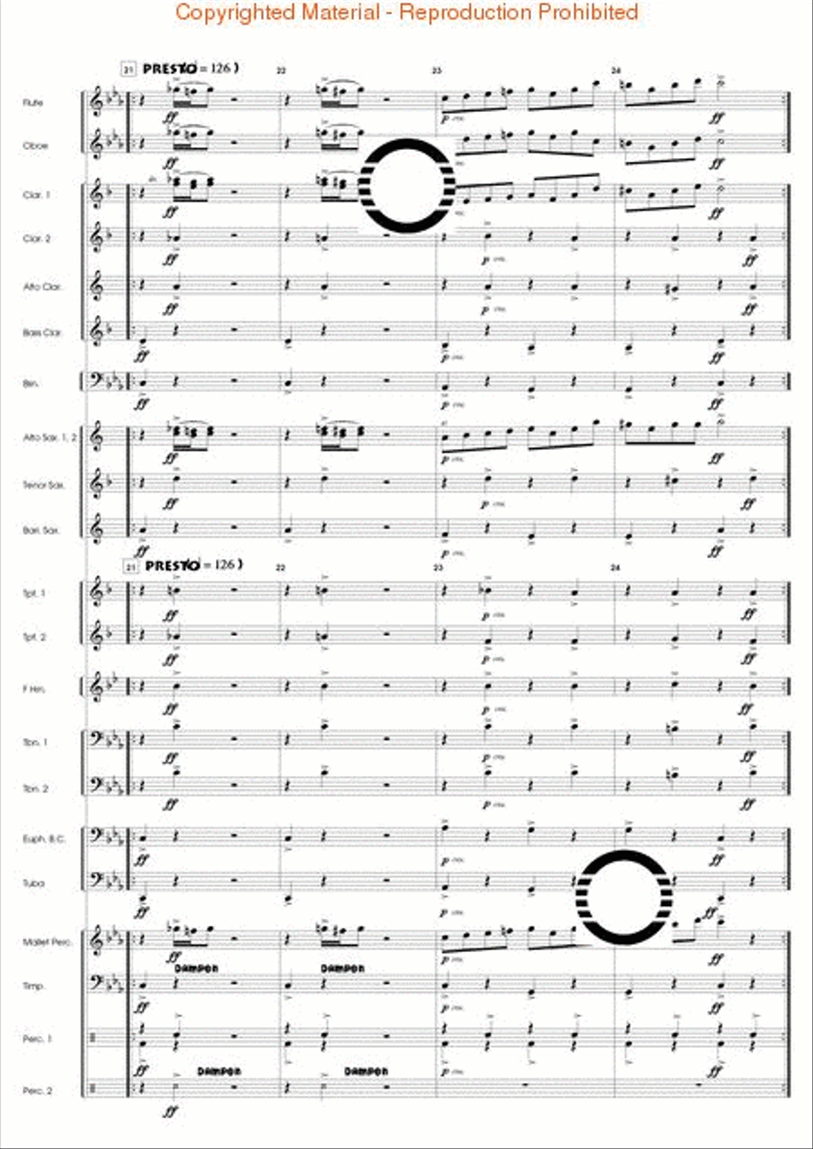 Peer Gynt Suite No. 1 Concert Band scores gallery preview page 27