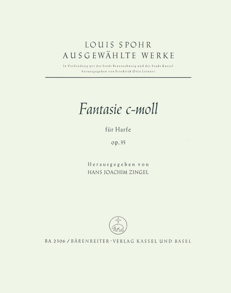 Fantasie c minor, Op. 35 Fantasie c minor, Op. 35 Harp scores gallery preview page 1