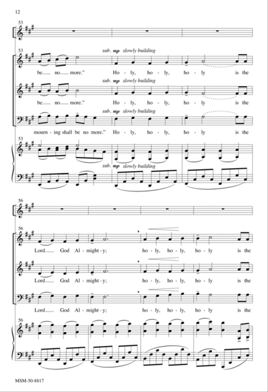 Who Was and Is and Is to Come 3-Part scores gallery preview page 12