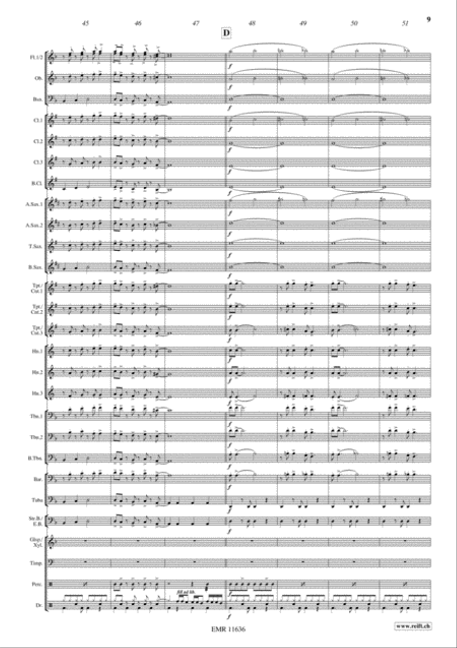 For Your Eyes Only For Your Eyes Only Concert Band scores gallery preview page 10