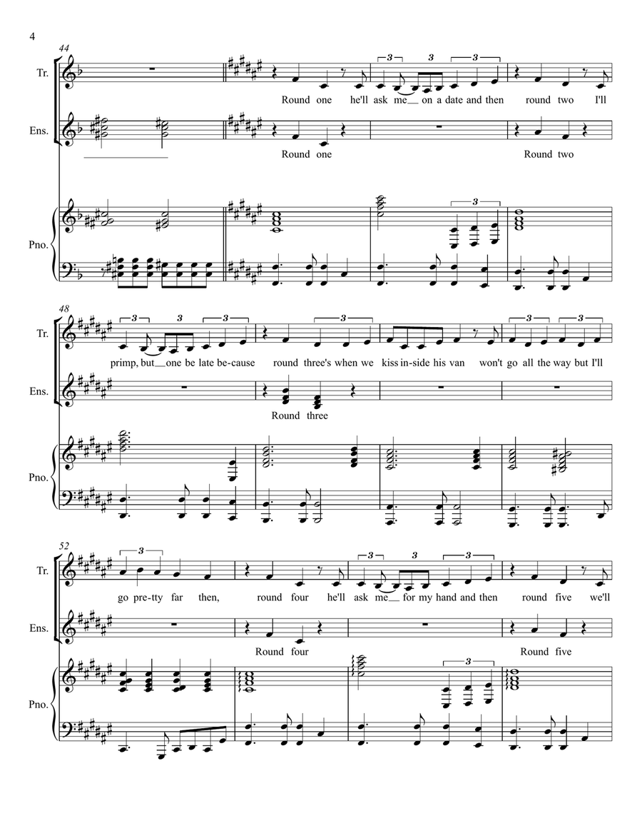 I Can Hear The Bells I Can Hear The Bells Piano, Vocal scores gallery preview page 4