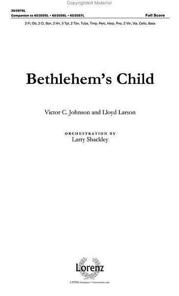 Bethlehem's Child - CD with Printable Parts