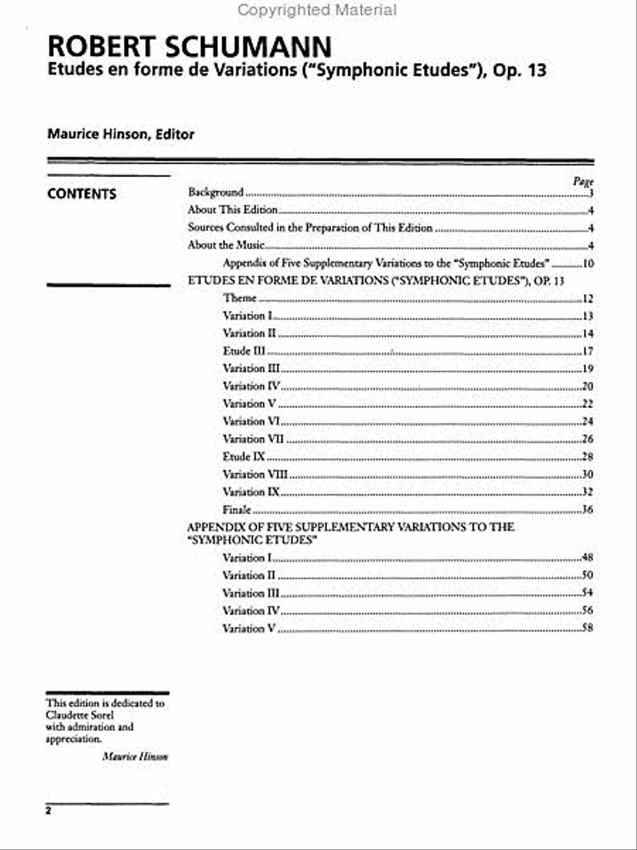 Schumann -- Symphonic Etudes, Op. 13 image number null