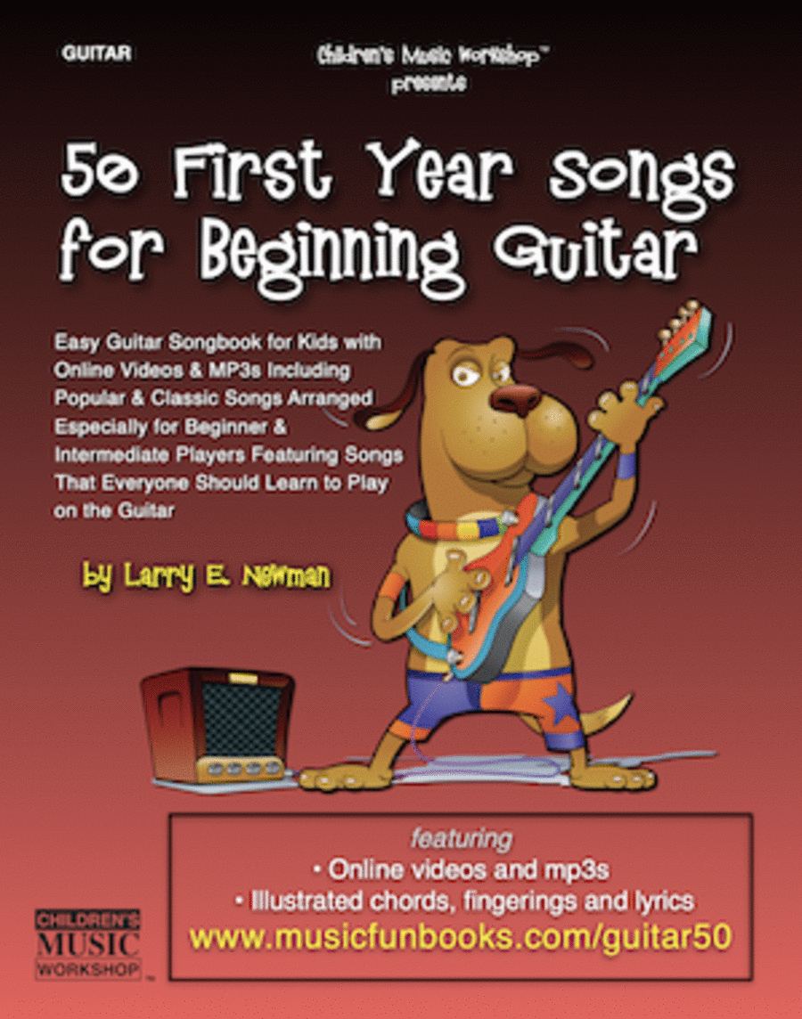 50 First Year Songs for Beginning Guitar Easy Guitar scores gallery preview page 1