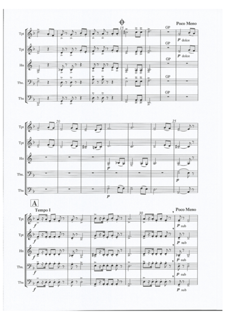 Suite D'Espana Suite D'Espana Brass Quintet scores gallery preview page 7
