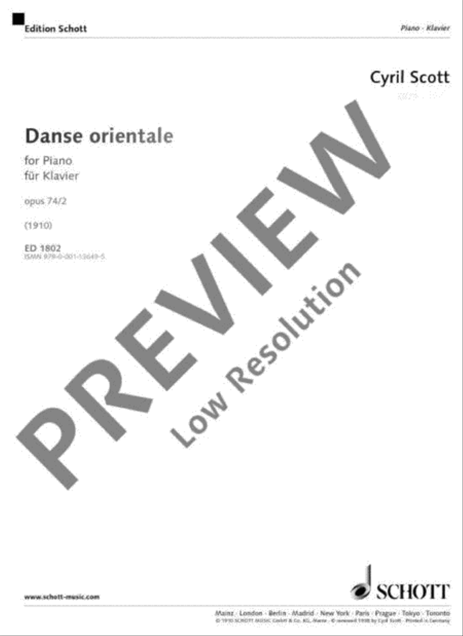 Oriental Dance Piano Solo scores gallery preview page 2