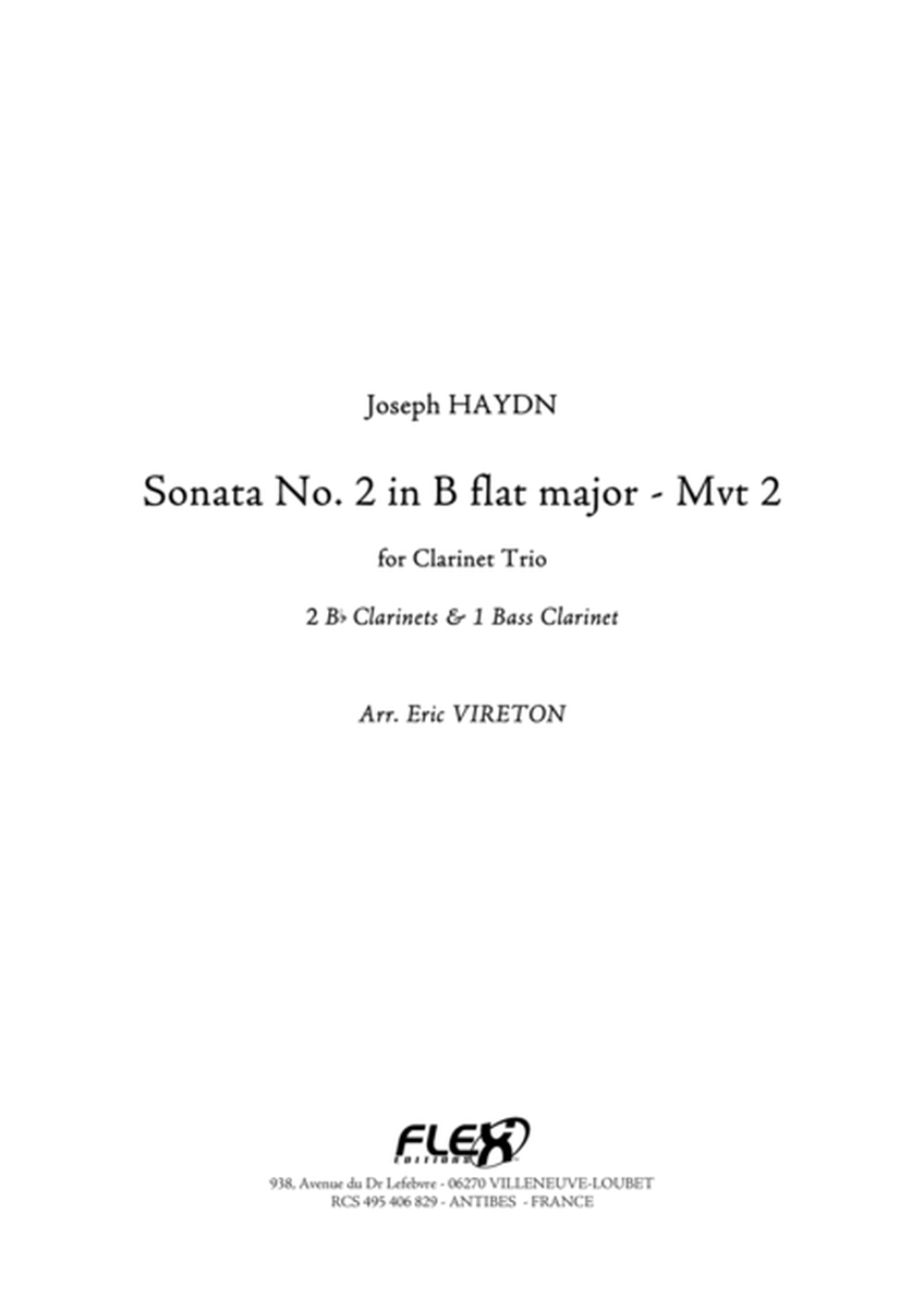 Sonata No. 2 in Bb Major - Mvt 2 image number null