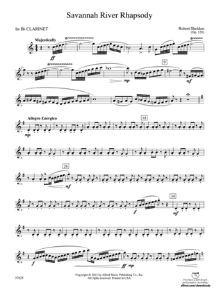 Savannah River Rhapsody: 1st B-flat Clarinet