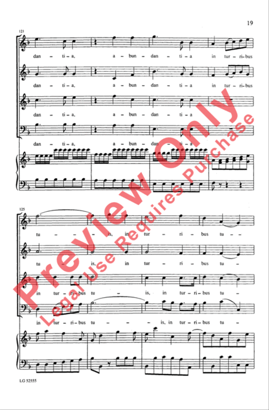 Laetatus Sum 4-Part scores gallery preview page 19