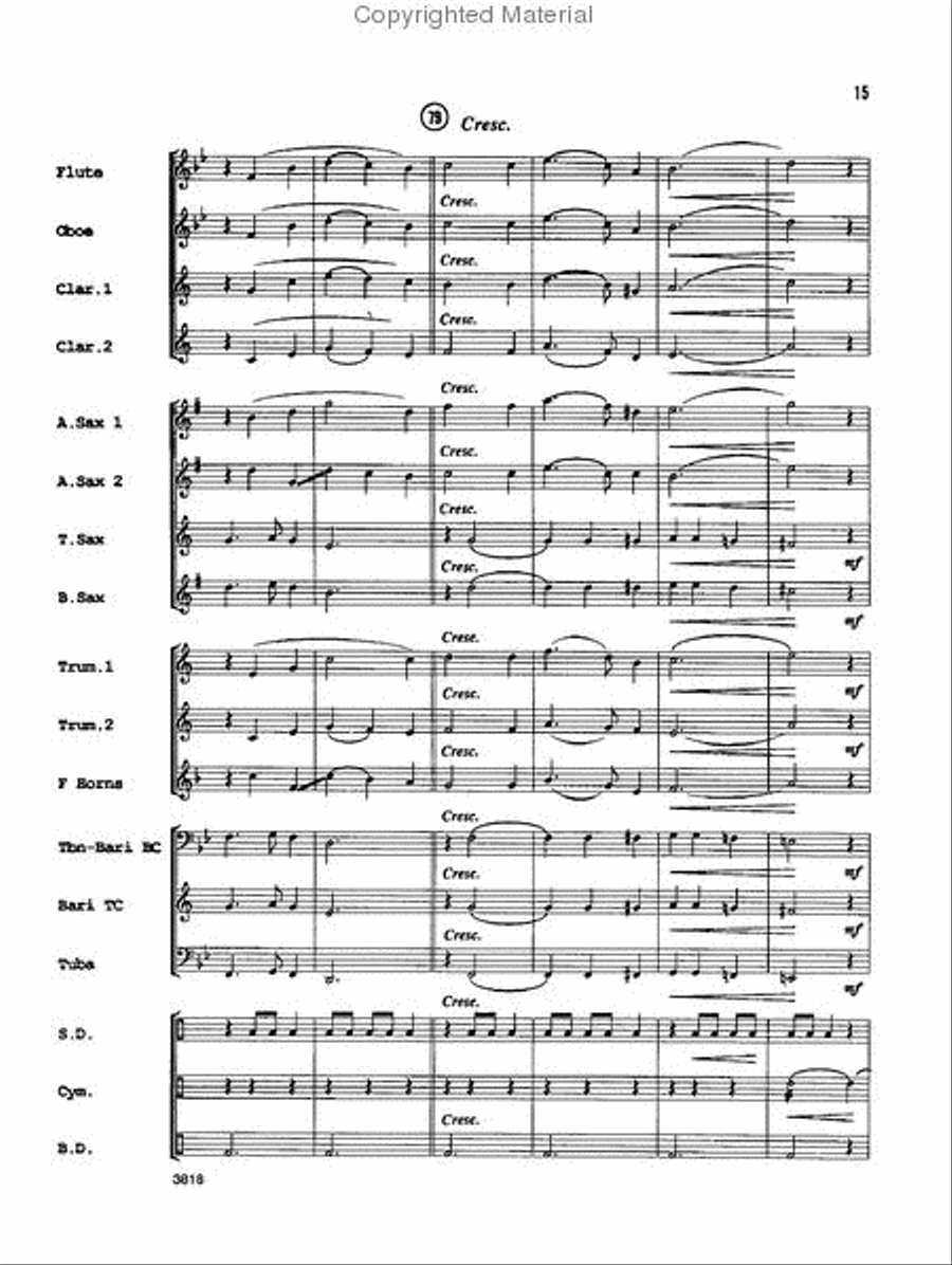 One Christmas Night Concert Band scores gallery preview page 15