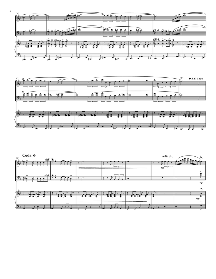 The Girl From Ipanema (garôta De Ipanema) Woodwind Duet scores gallery preview page 4