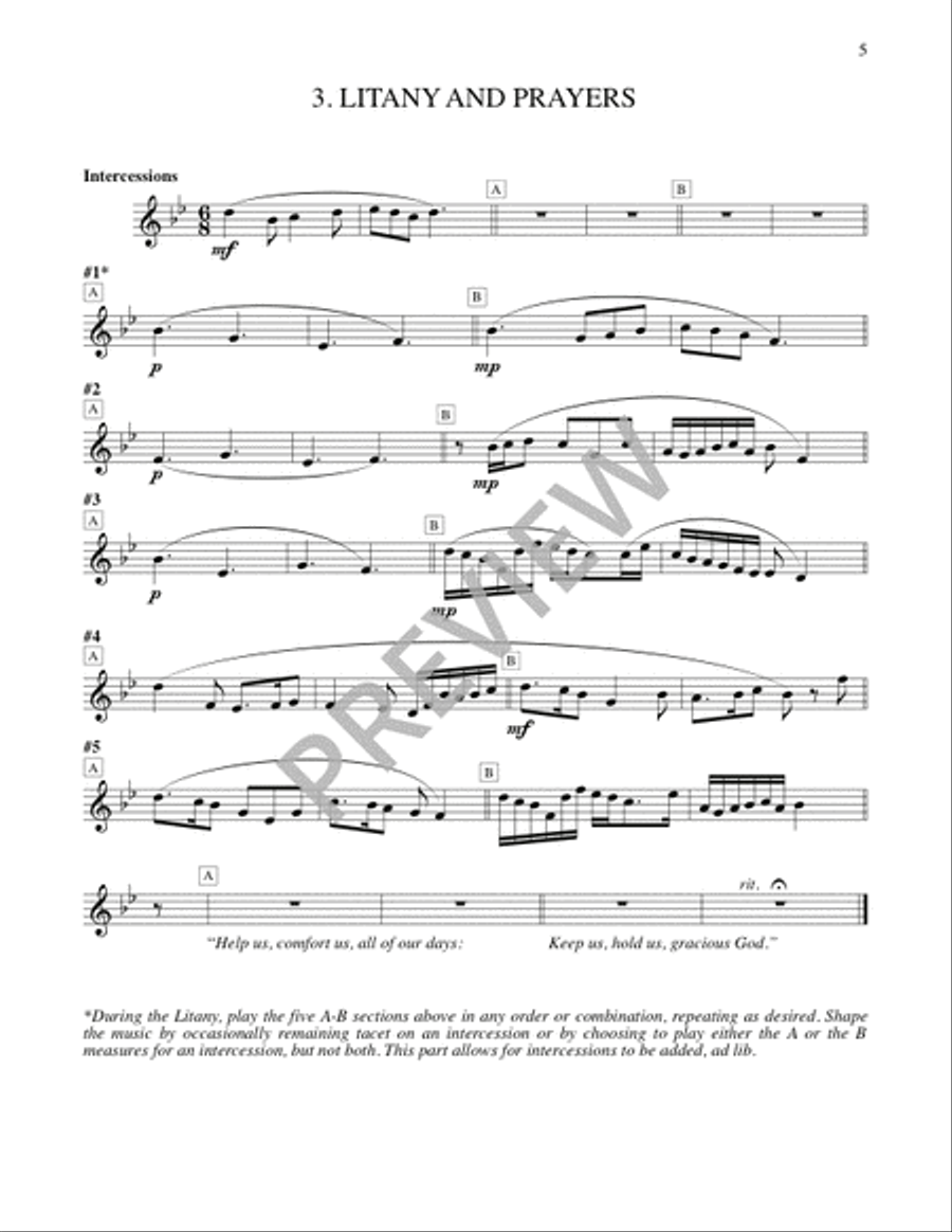 Holden Evening Prayer - Instrument edition 3-Octaves scores gallery preview page 6