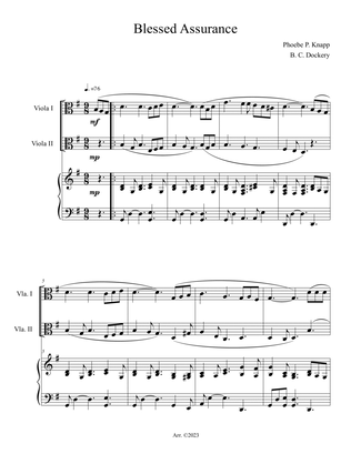 Blessed Assurance (Viola Duet with Piano Accompaniment)