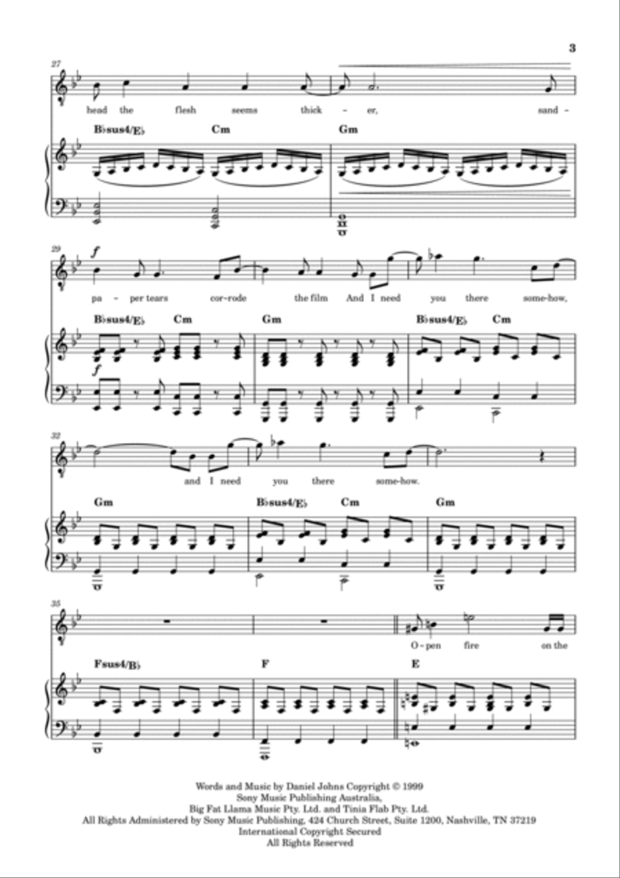 Ana's Song (open Fire) Voice scores gallery preview page 3