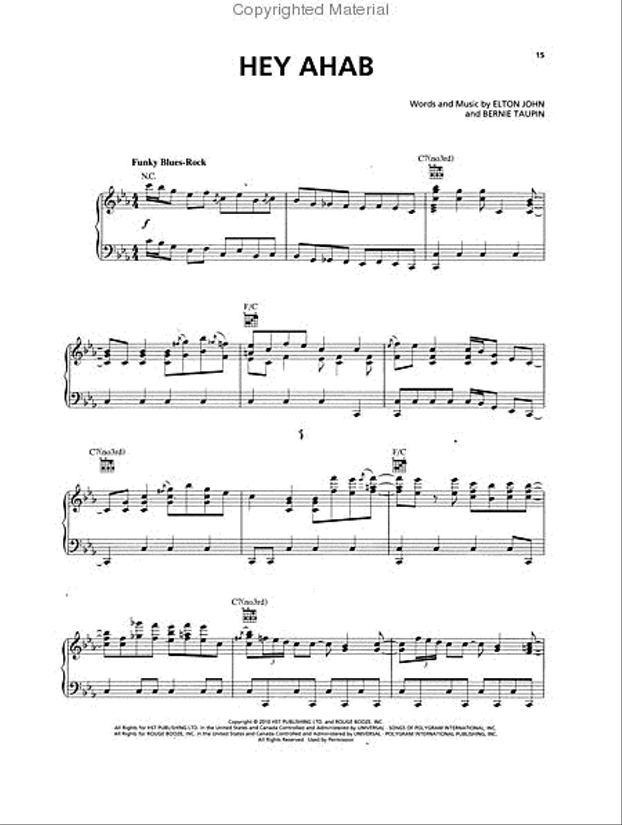 Elton John/Leon Russell – The Union Piano, Vocal, Guitar scores gallery preview page 3