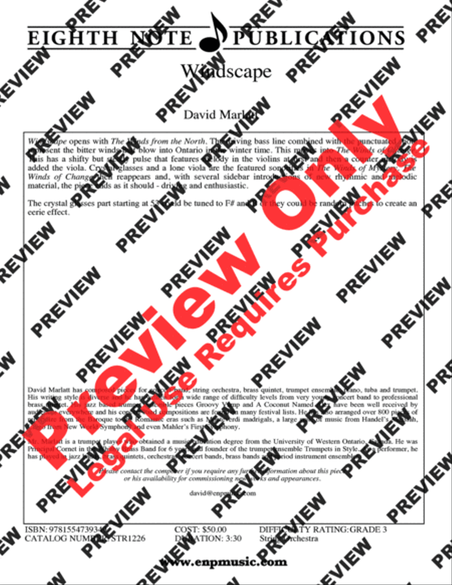 Windscape String Orchestra scores gallery preview page 3