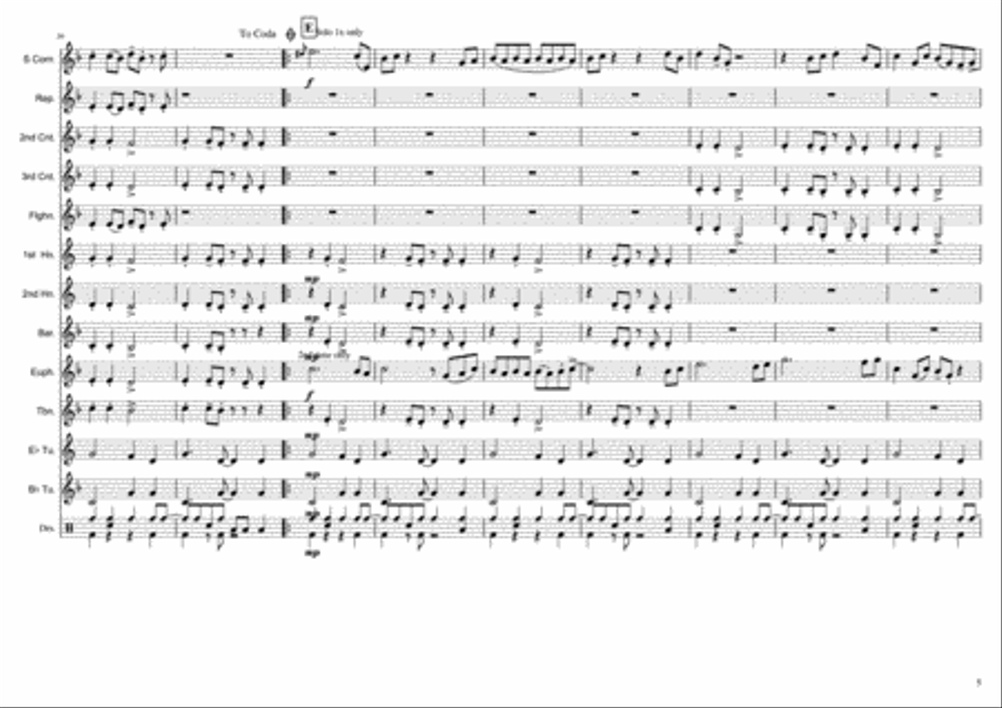 Tequila Brass Ensemble scores gallery preview page 5