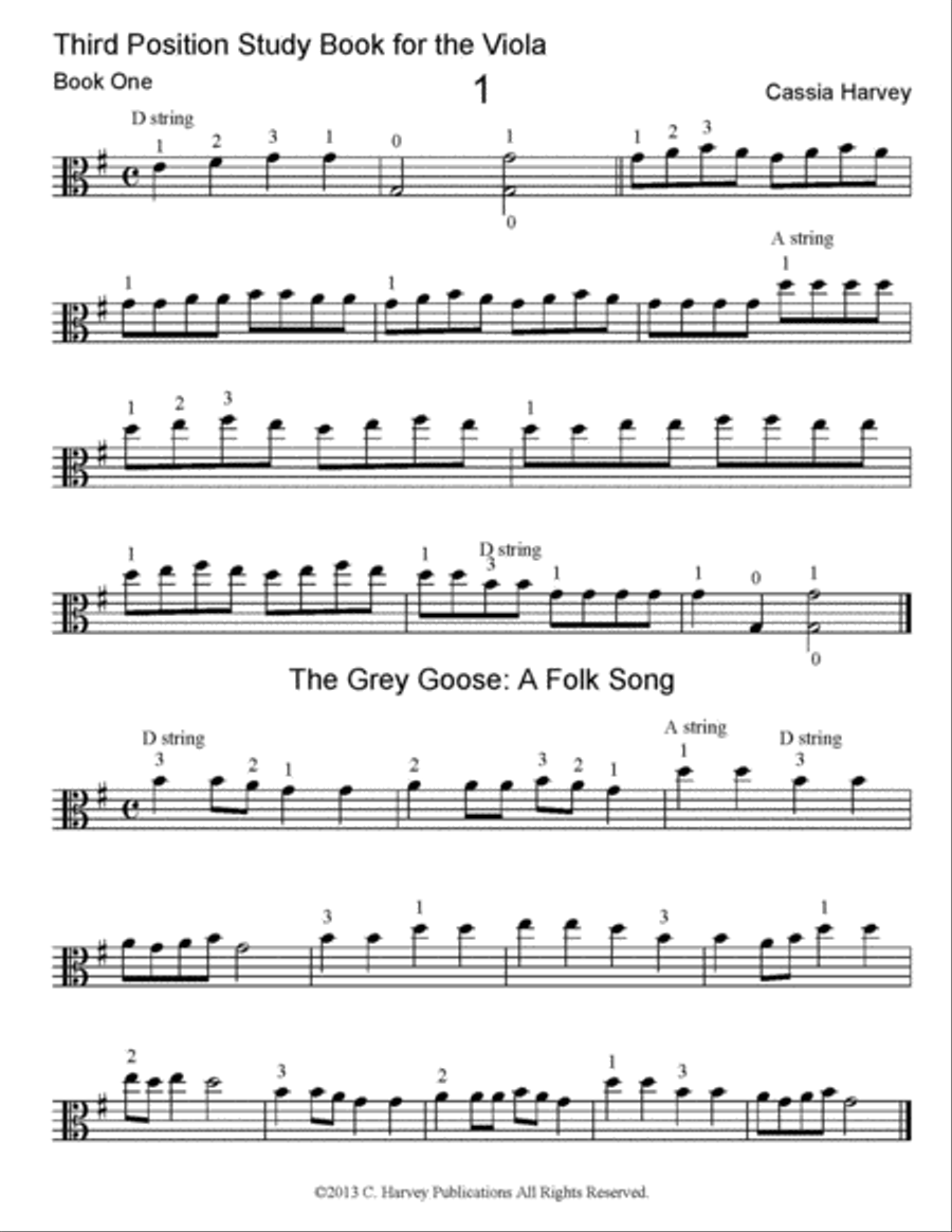 Third Position Study Book for the Viola Viola scores gallery preview page 2