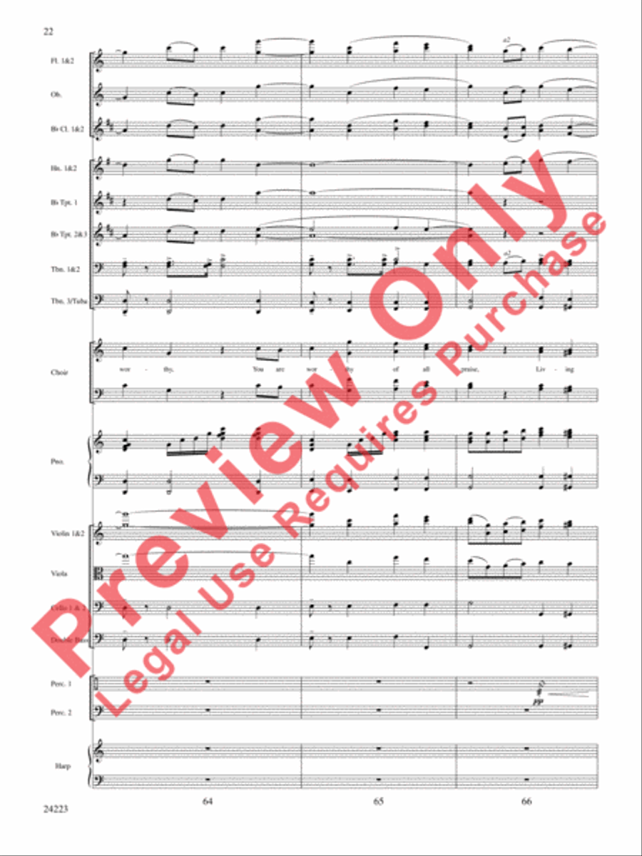 Living Lord Choir scores gallery preview page 23