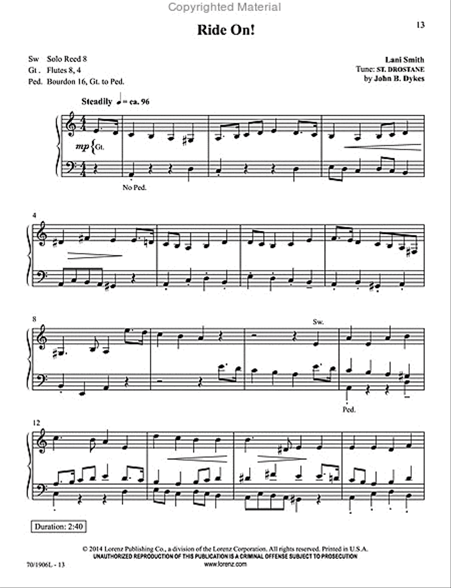 Easy Organ Library, Vol. 57 Organ Solo scores gallery preview page 6