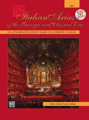 Book cover for Italian Arias of the Baroque and Classical Eras