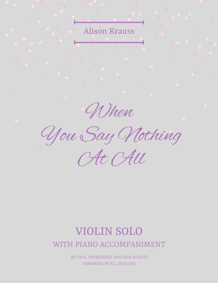 When You Say Nothing At All Violin Solo scores gallery preview page 1
