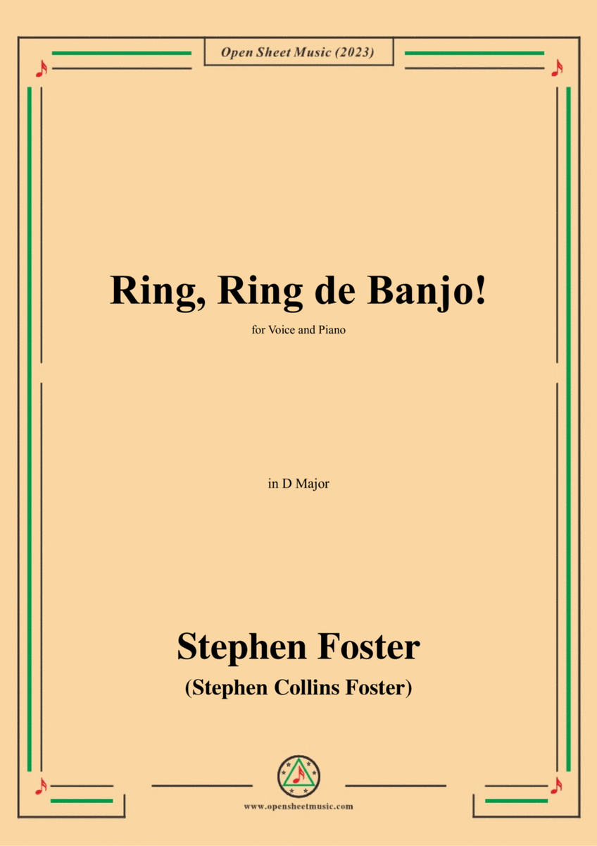 S. Foster-Ring,Ring de Banjo!,in D Major