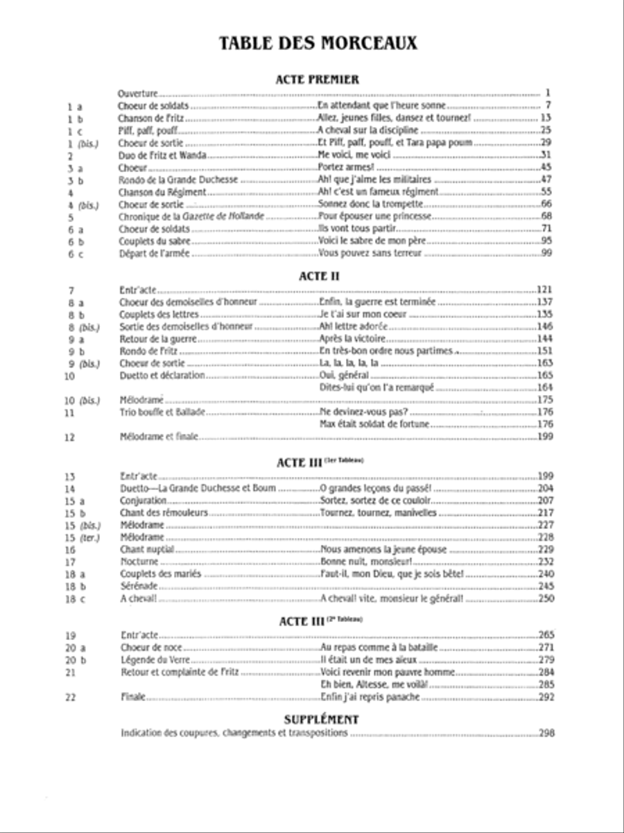 La Grande Duchesse de Gérolstein Voice scores gallery preview page 4