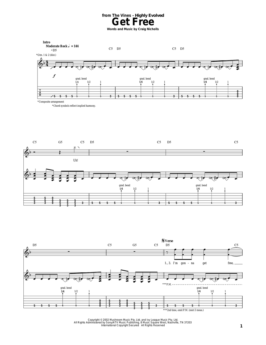 Get Free Acoustic Guitar scores gallery preview page 1