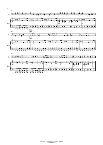 Burnie's Blues for Double Bass and Piano image number null