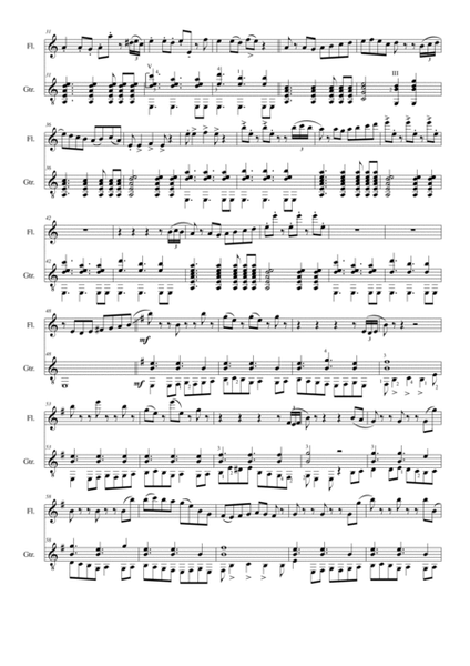 Gilderoy variations for flute and guitar image number null