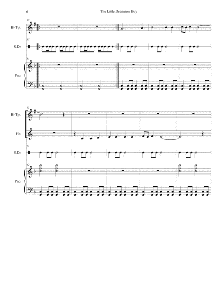 The Little Drummer Boy (Duet for Bb-Trumpet and French Horn) image number null